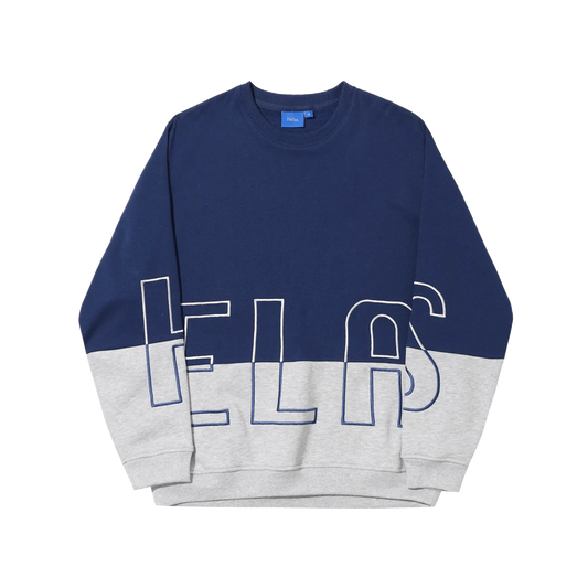 Hélas Limited Negative Crewneck Grey Navy