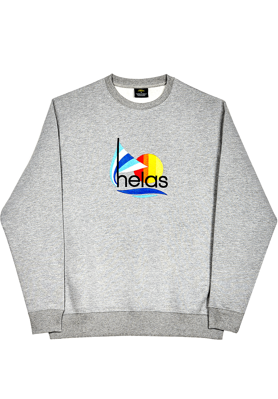 Hélas Limited Sail Embroidered Crew Grey