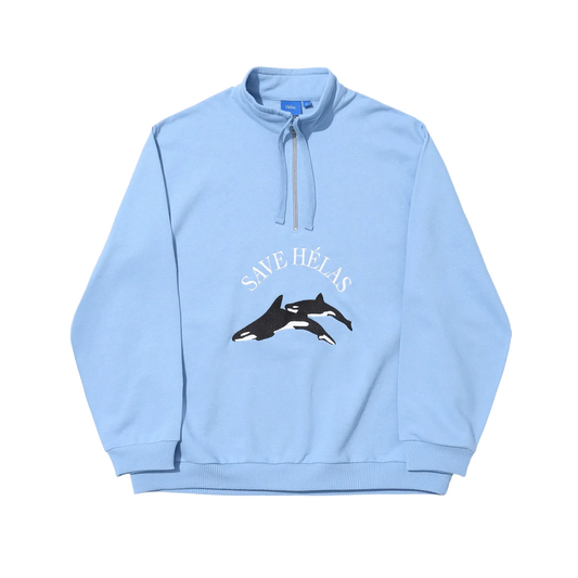 Hélas Limited Save Quarter Zip Blue