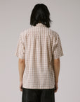 FORMER MERCHANDISE MANNERS CHECK SS SHIRT TAUPE