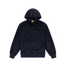 Dime MTL Classic Velour Hoodie Navy - ARROW & BEAST