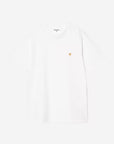 Carhartt S/S Chase T-Shirt White/Gold