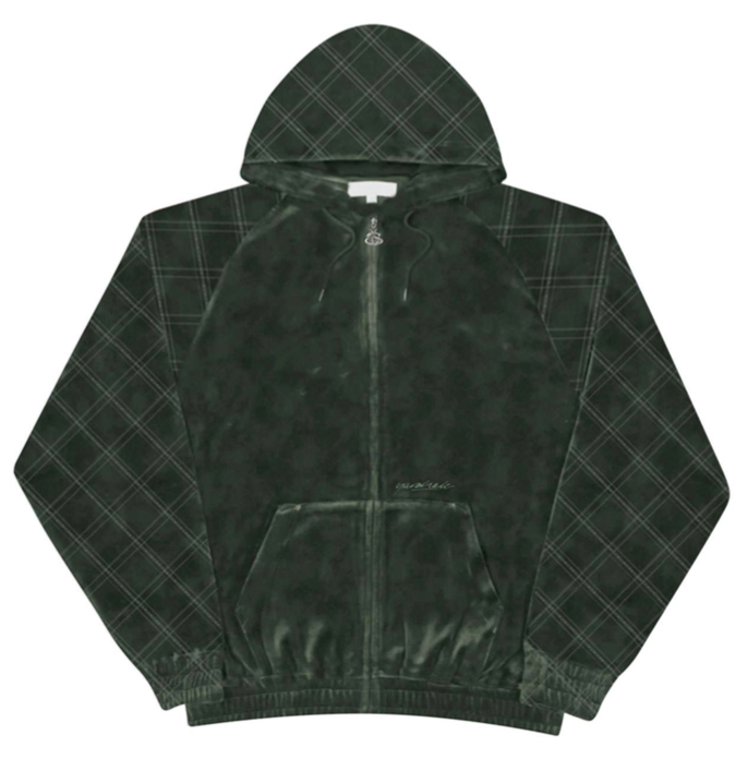 Yardsale XXX Diamond Velour Hood Green - ARROW & BEAST