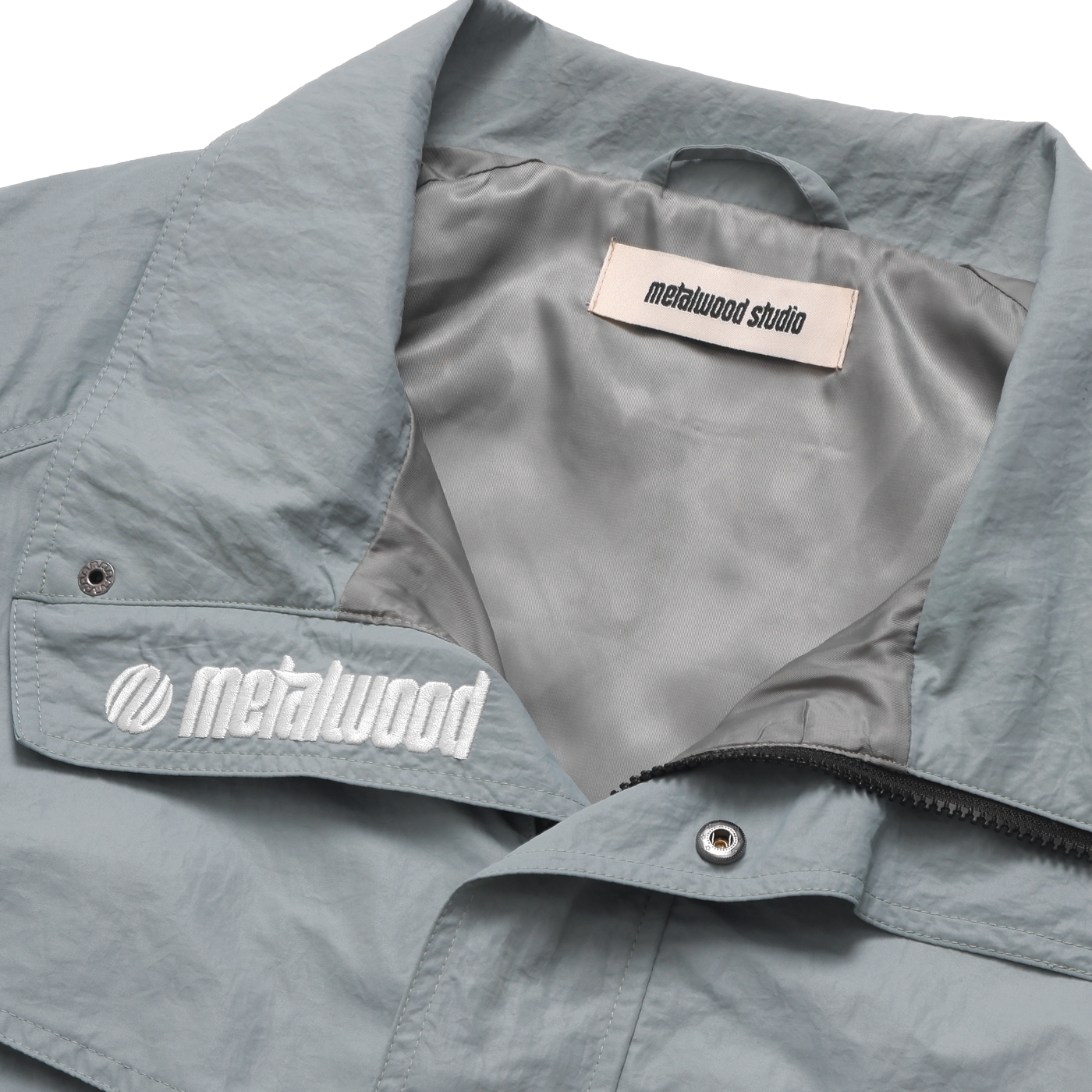 Metalwood Studio Bomber Jacket Seafoam