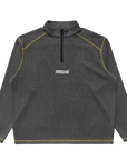Metalwood Studio Contrast Stitch 1/4 Zip Pullover Charcoal