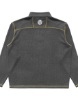 Metalwood Studio Contrast Stitch 1/4 Zip Pullover Charcoal