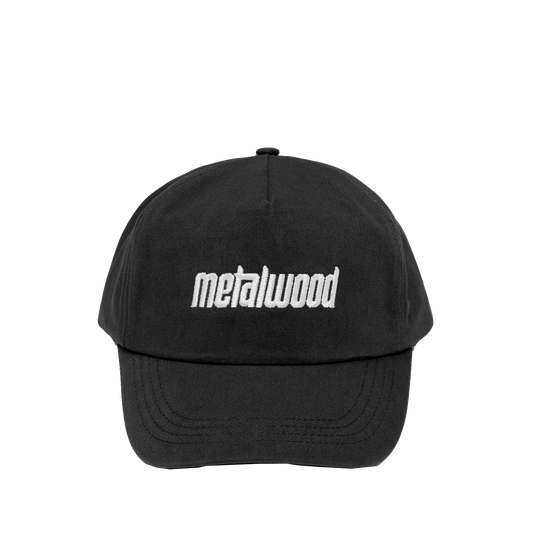 Metalwood Studio Metal Logo 5-Panel Hat Black