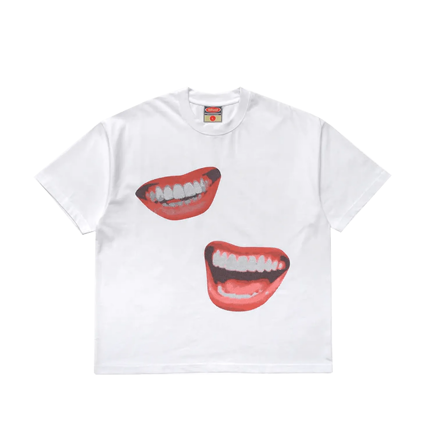Metalwood Studio Oversized Smile Tee White - ARROW & BEAST