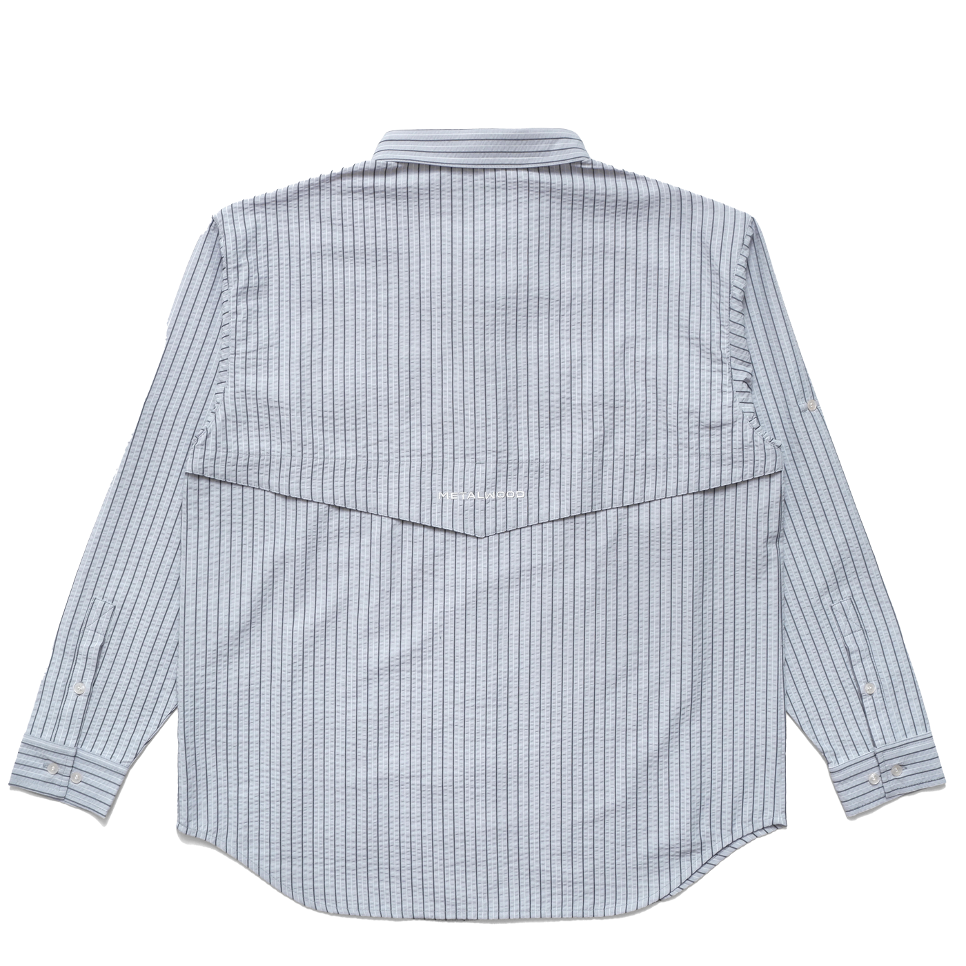 Metalwood Studio Seersucker Fishing Shirt Sky