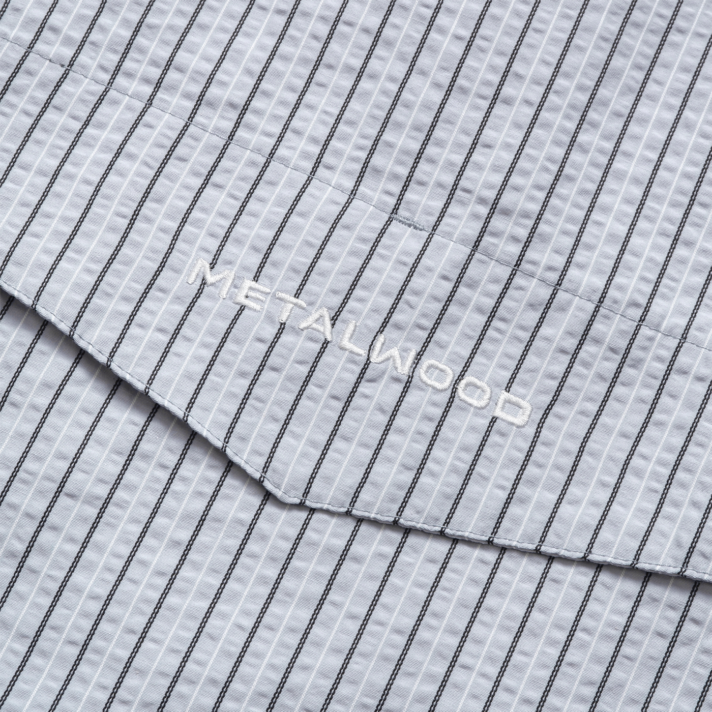 Metalwood Studio Seersucker Fishing Shirt Sky