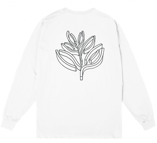 Magenta Skateboards - Brutalista LS Tee White