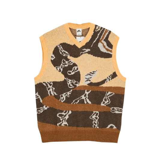 Nike SB Snake Woven Sweater Vest Beige