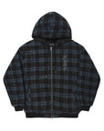 Helas Limited Ocaro Reversible Checkered Zip Jacket Navy
