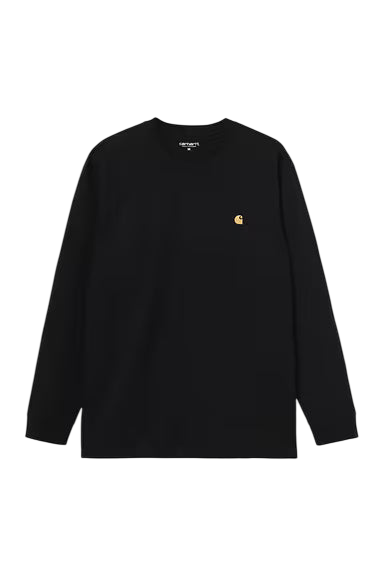Carhartt L/S Chase T-Shirt Black/Gold