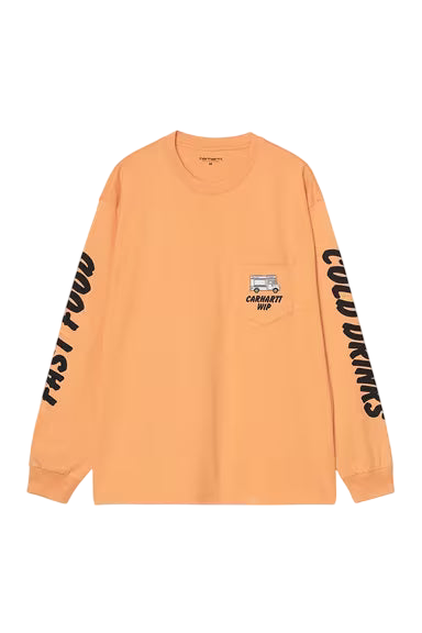 Carhartt L/S Cold Drinks T-Shirt Gentle Orange