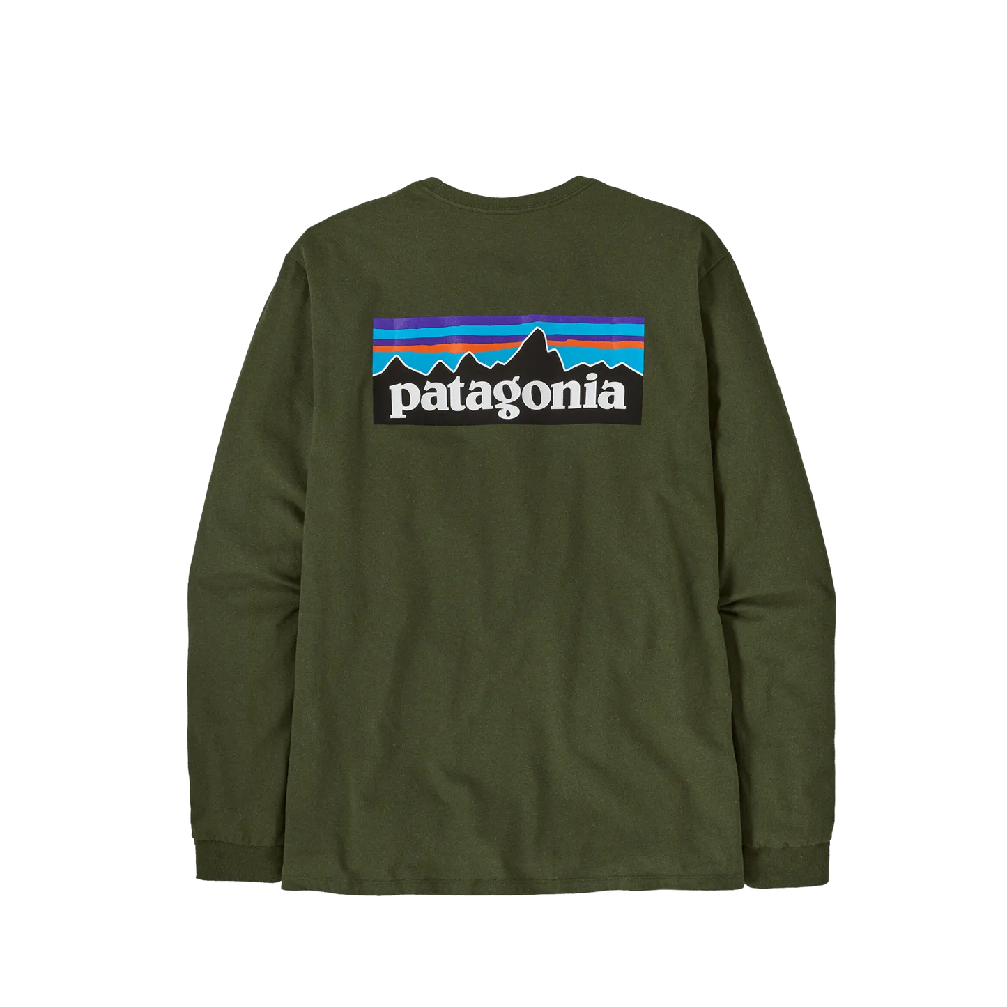 Patagonia P-6 Logo LS Responsibili Tee Torrey Pine Green - ARROW & BEAST