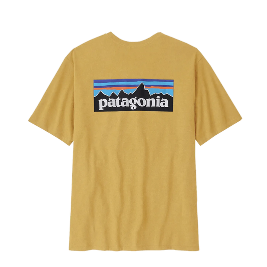 Patagonia P-6 Logo Responsibili Tee Surfboard Yellow