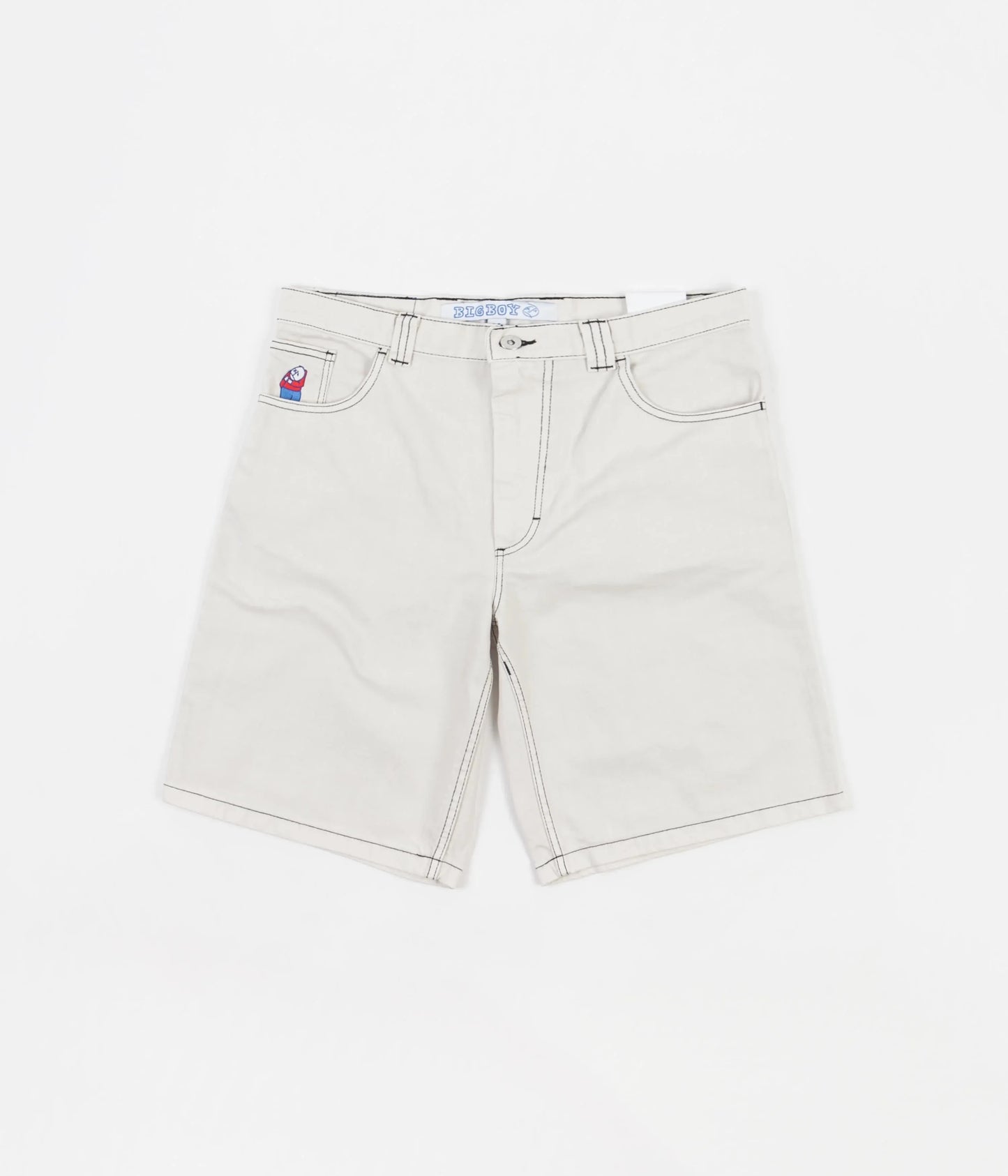Polar Skate Co. Big Boy Short Washed White - ARROW & BEAST