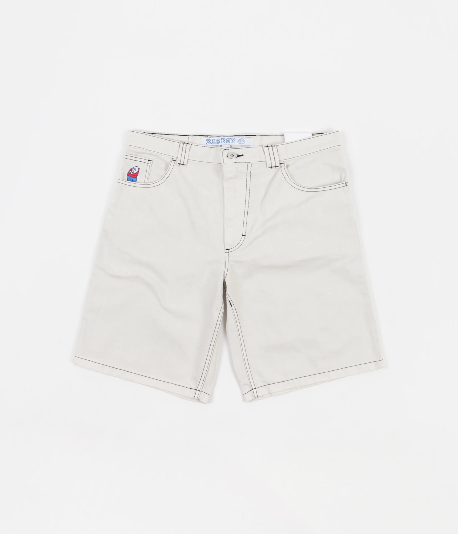 Polar Skate Co. Big Boy Short Washed White - ARROW & BEAST