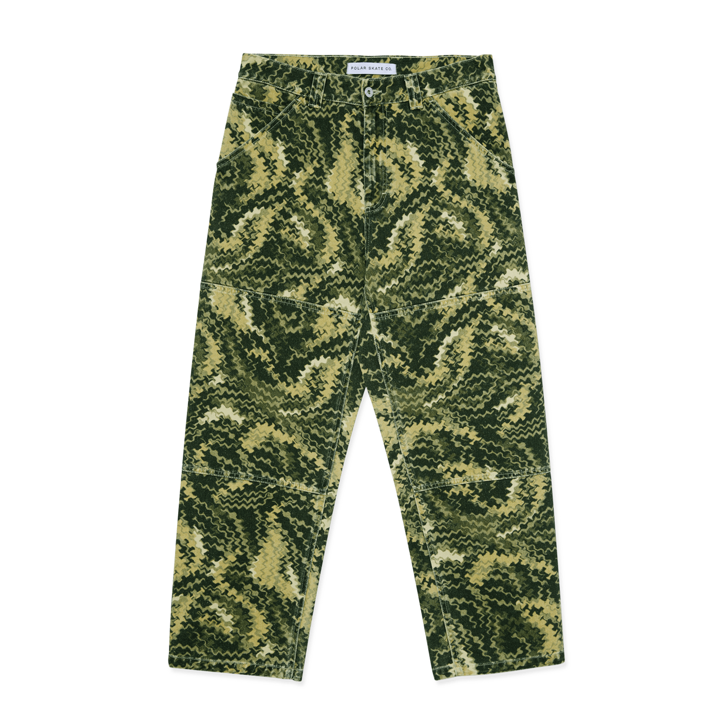 Polar Skate Co. 93! Work Pants Camo Green