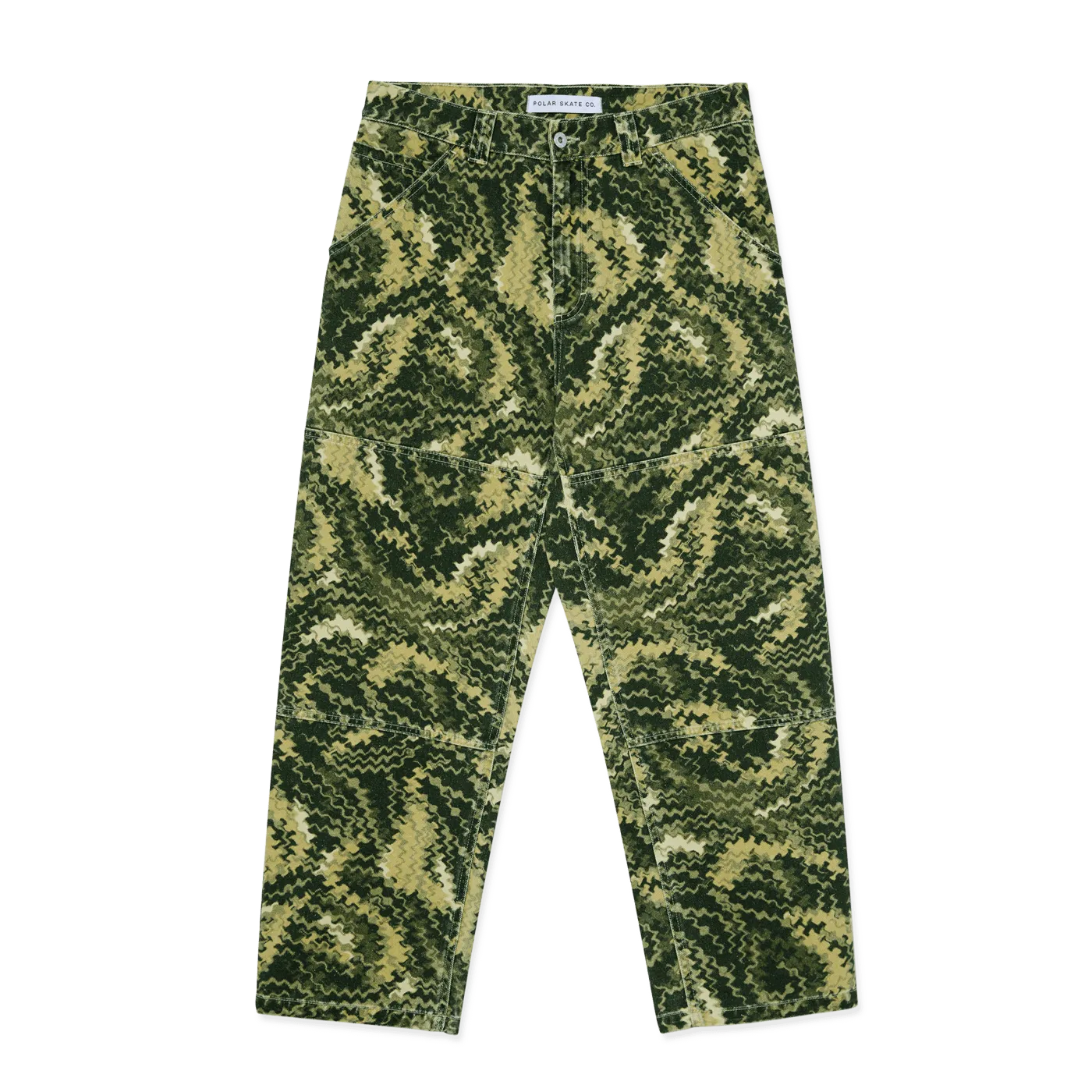 Polar Skate Co. 93! Work Pants Camo Green