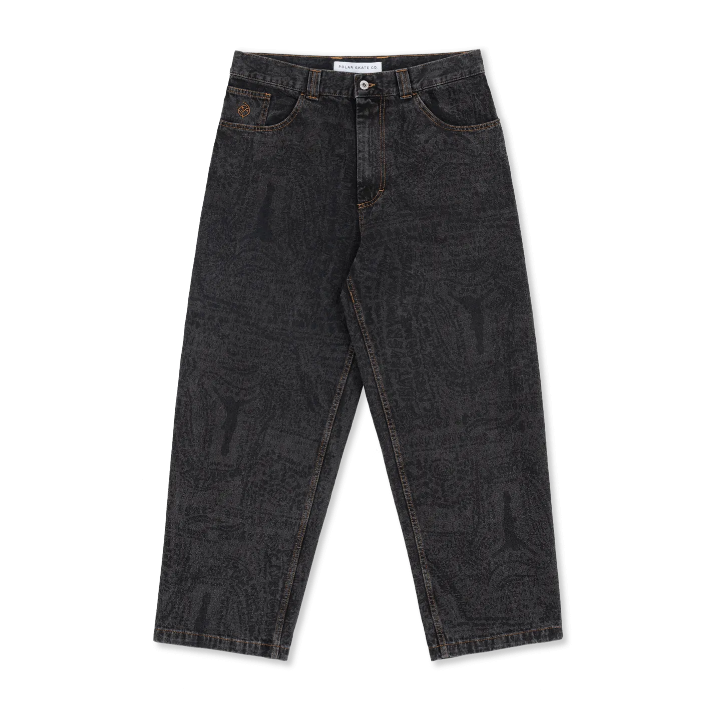 Polar Skate Co. Exist Big Boy Pants Washed Black - ARROW & BEAST
