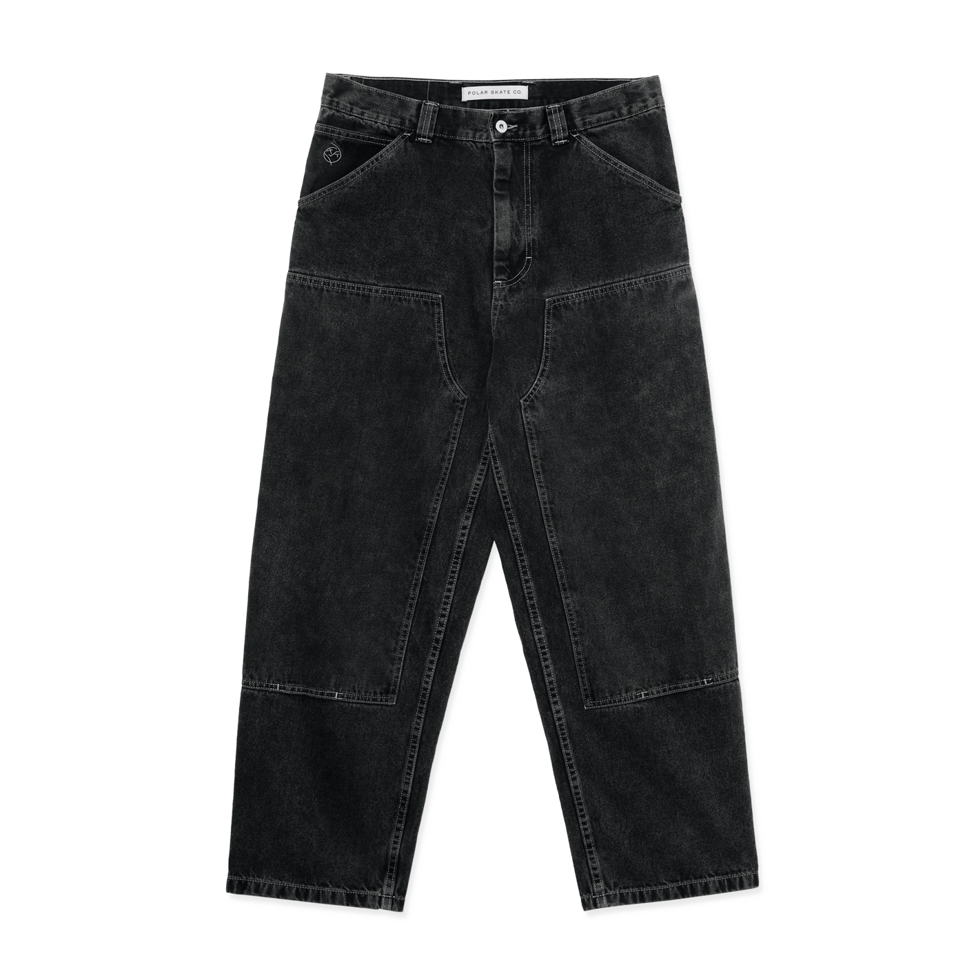 Polar Skate Co. Big Boy Work Pants Silver Black