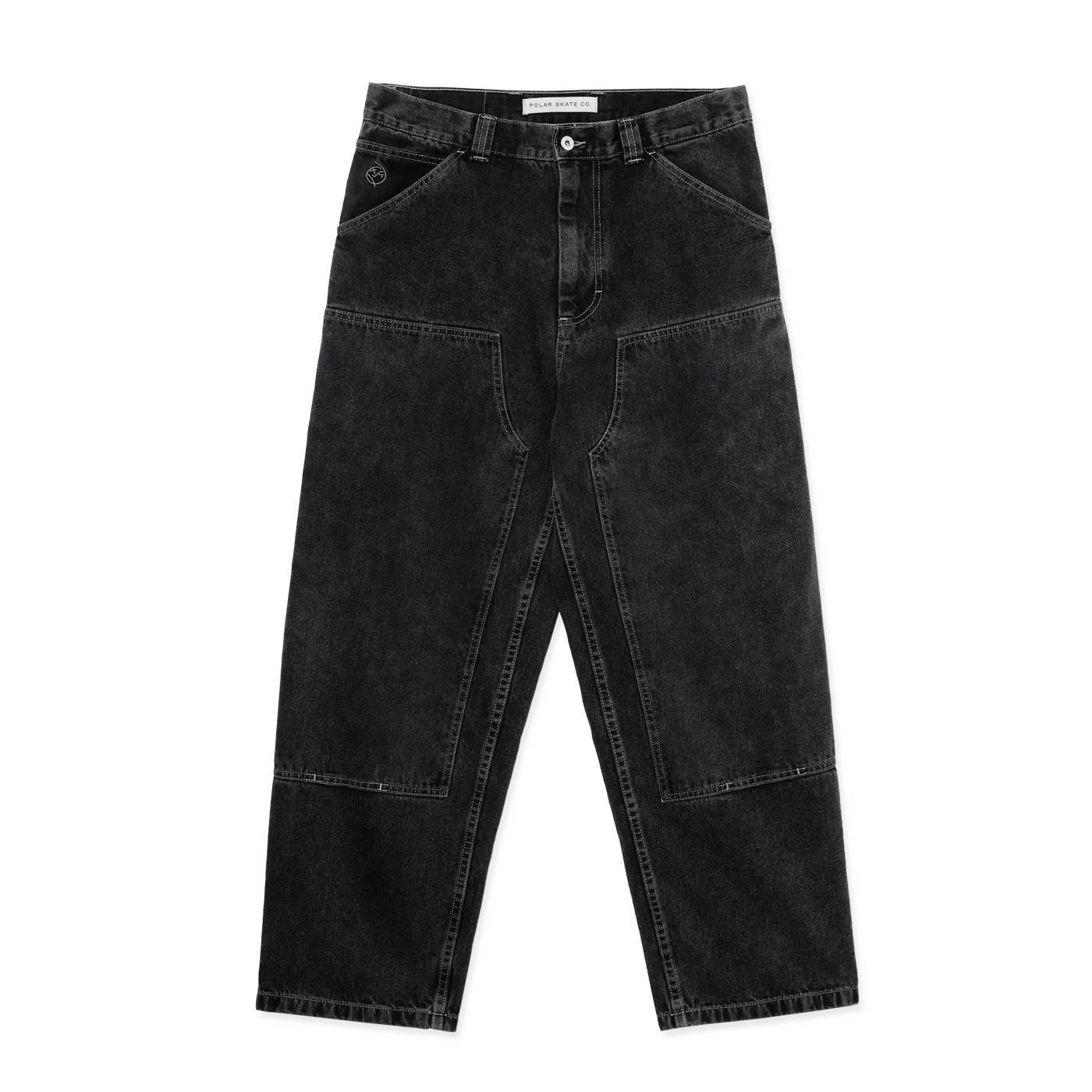 Polar Skate Co. Big Boy Work Pants Silver Black