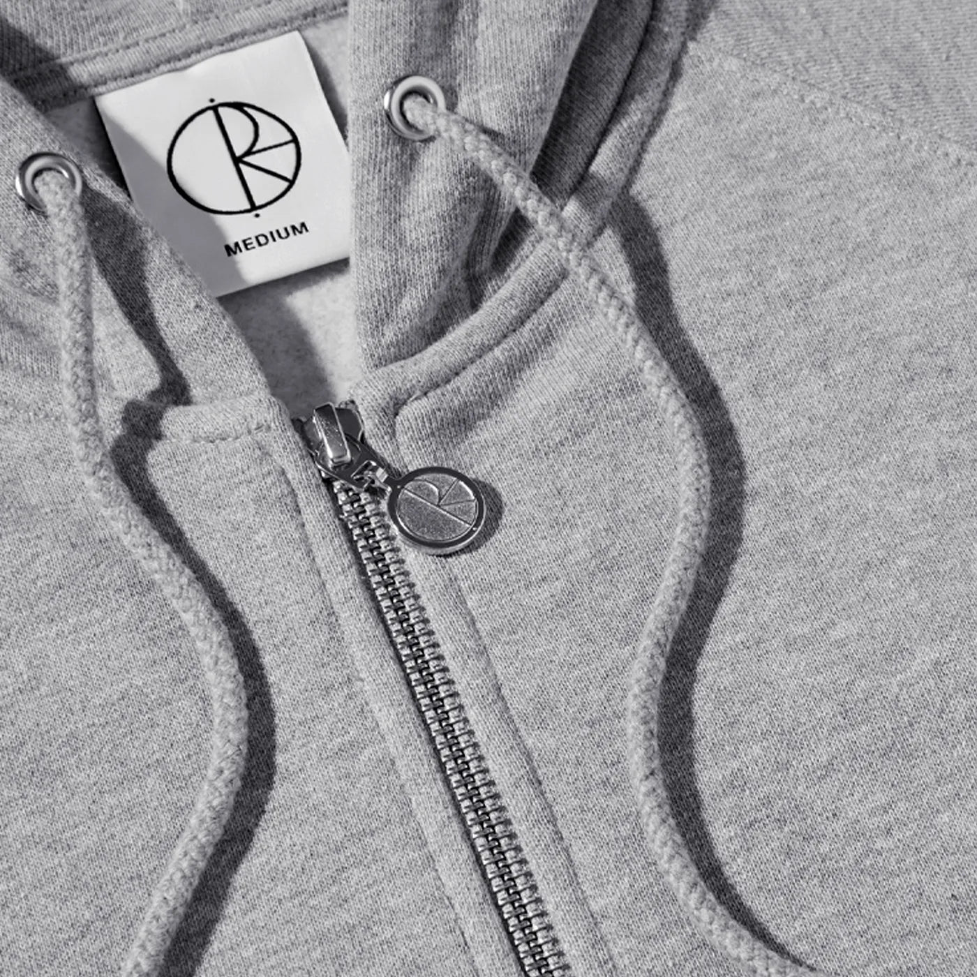 Polar Skate Co. Default Zip Hoodie Grey
