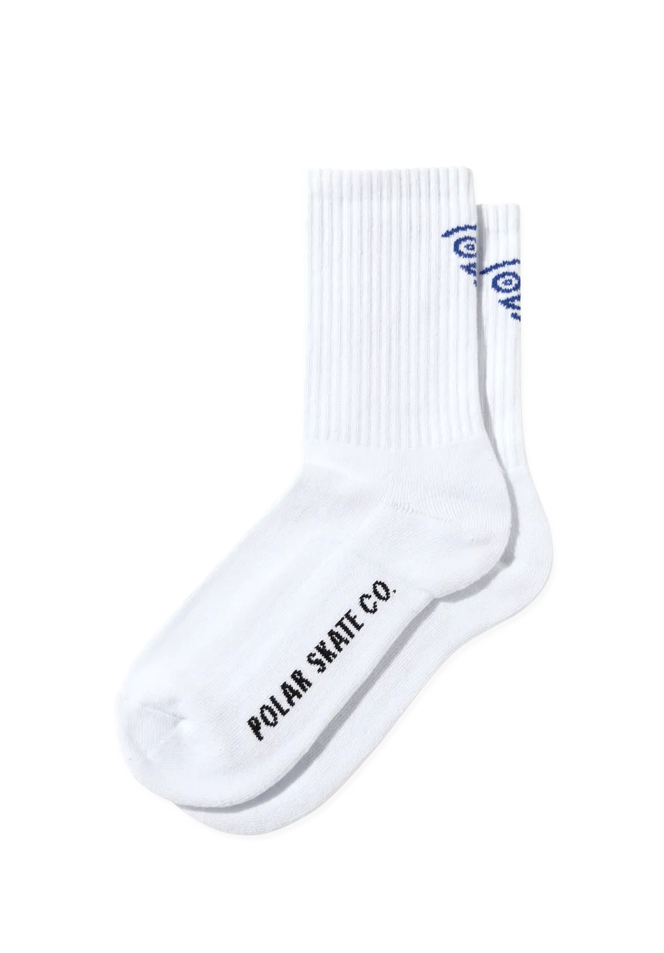 Polar Skate Co. Face Socks White - ARROW & BEAST