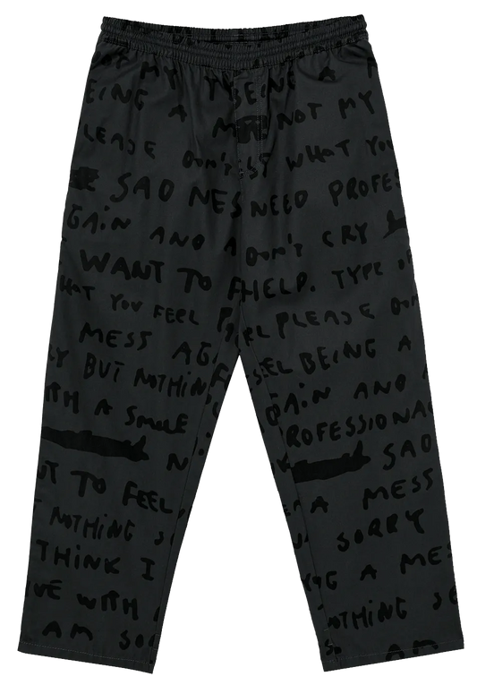 Polar Skate Co. Sad Notes Surf Pants Graphite