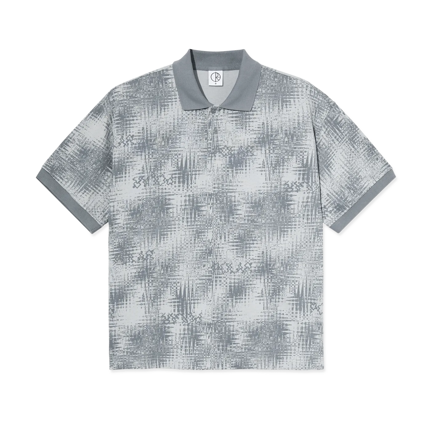 Polar Skate Co. Surf Polo Shirt Scribble Silver