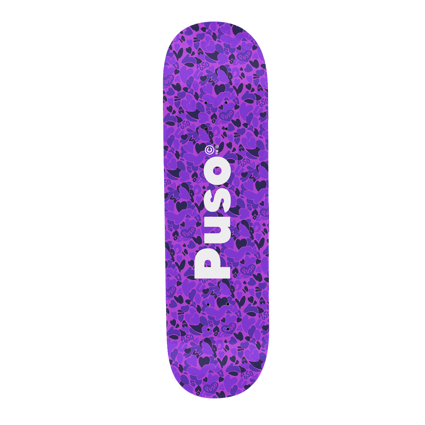 Puso Skate Co. AOP Camo Deck Purple