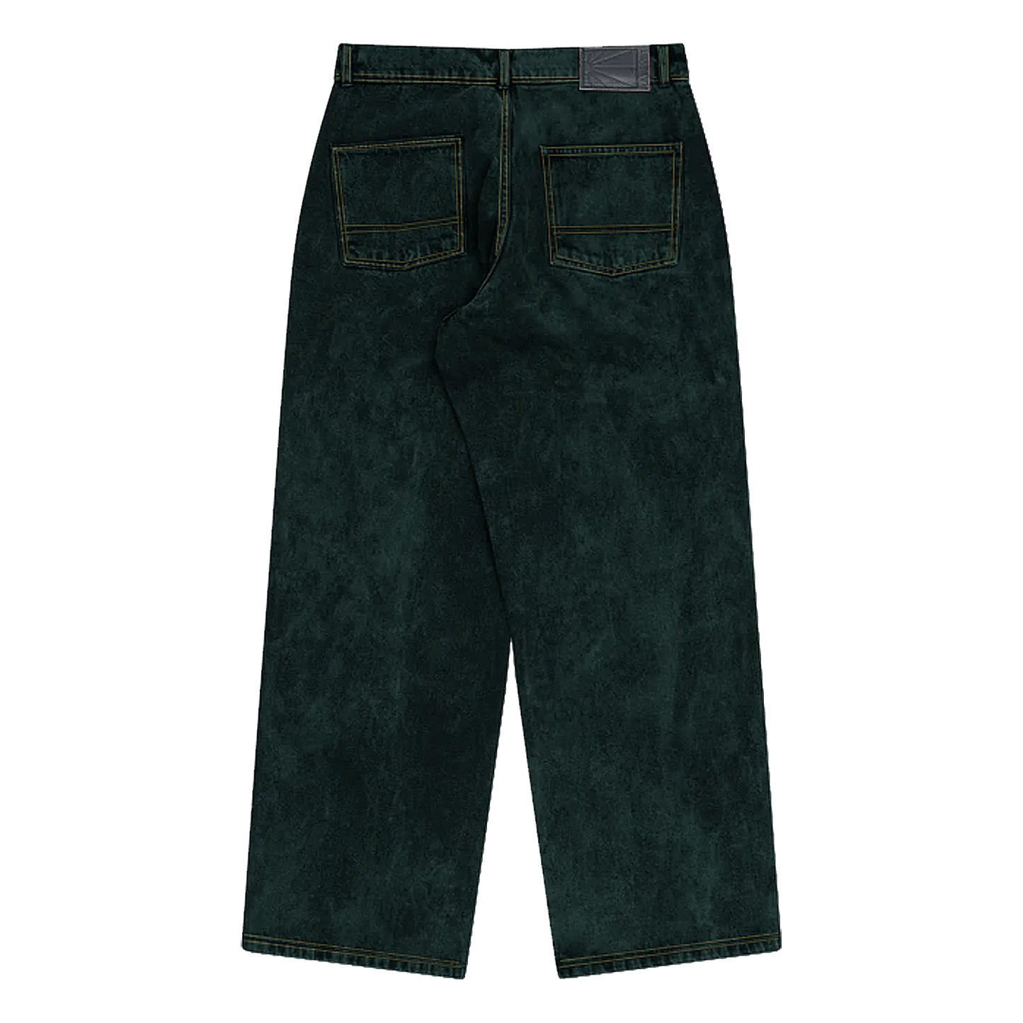 PACCBET #15 Baggy Denim Pants Green - ARROW & BEAST
