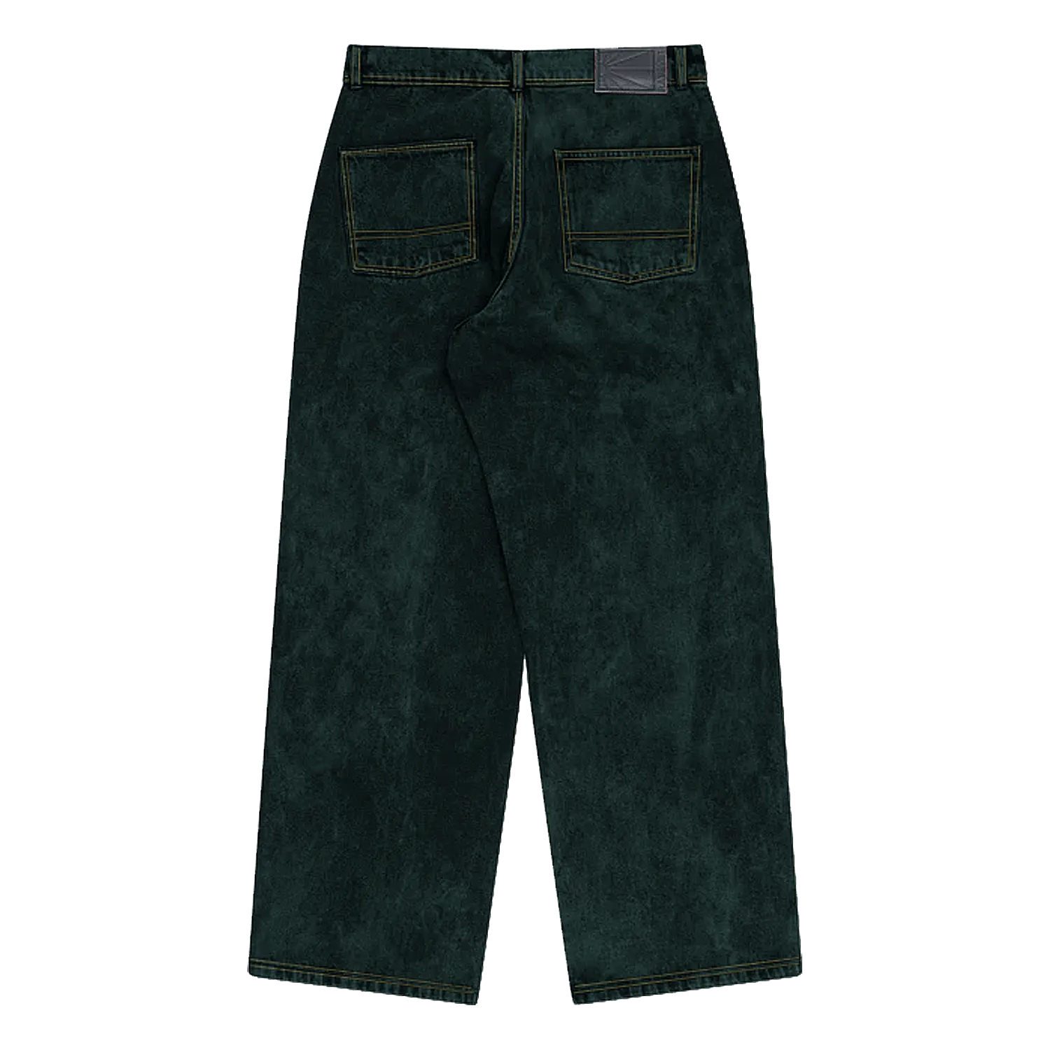 PACCBET #15 Baggy Denim Pants Green - ARROW & BEAST