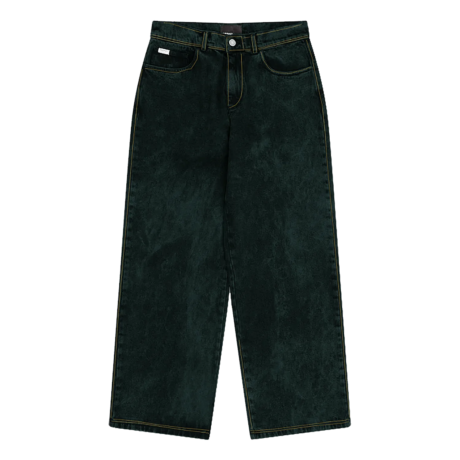 PACCBET #15 Baggy Denim Pants Green - ARROW & BEAST