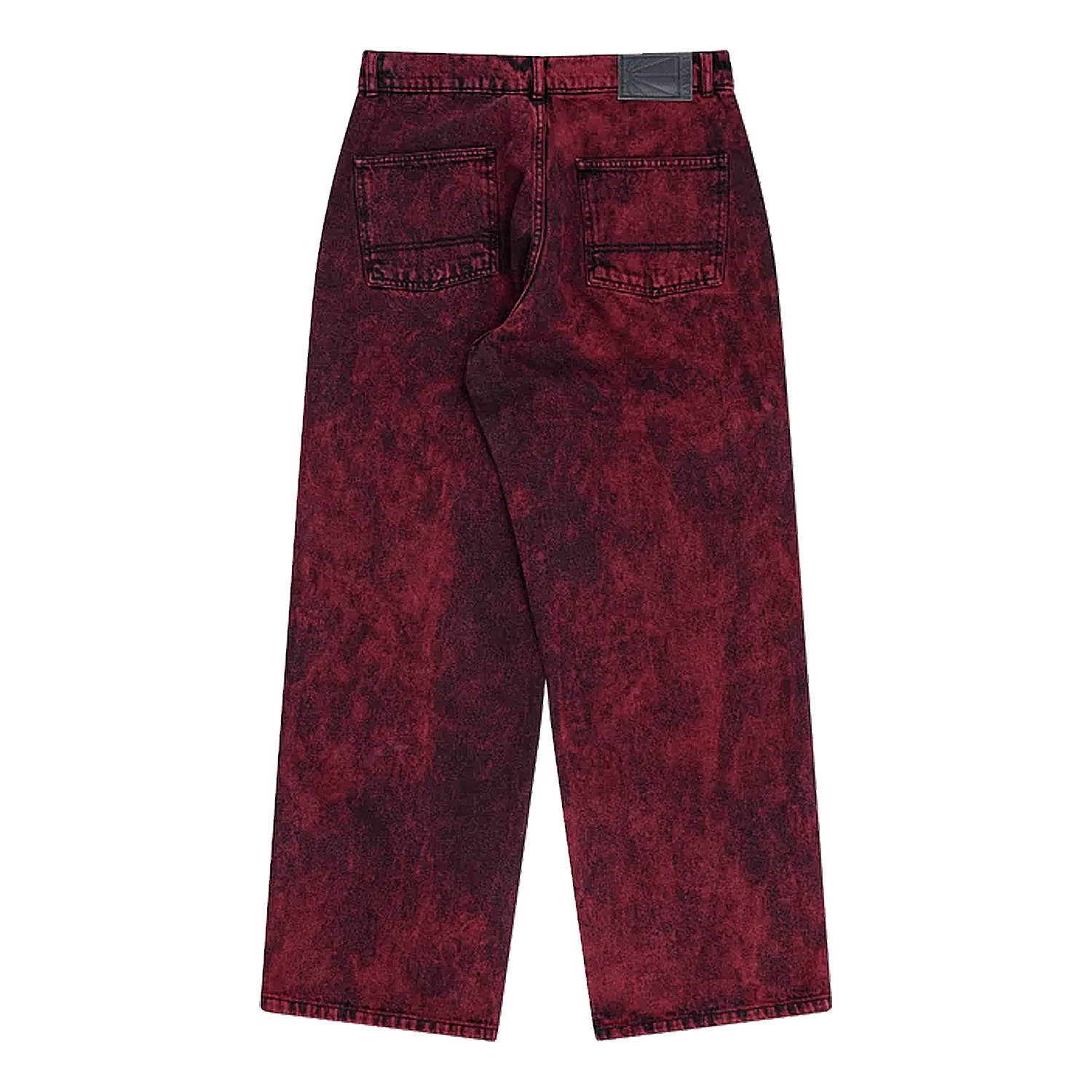 PACCBET #15 Baggy Denim Pants Burgundy - ARROW & BEAST