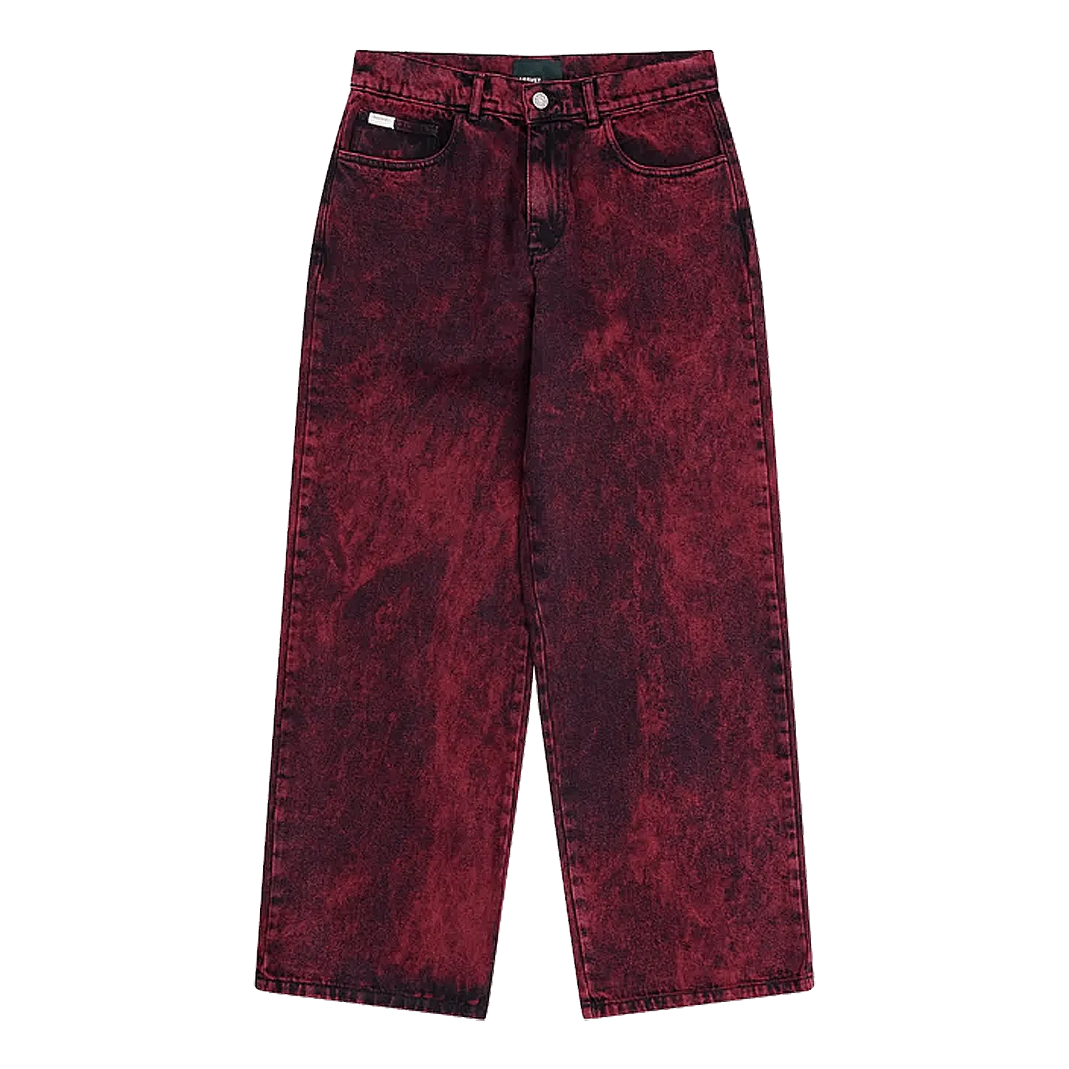 PACCBET #15 Baggy Denim Pants Burgundy - ARROW & BEAST