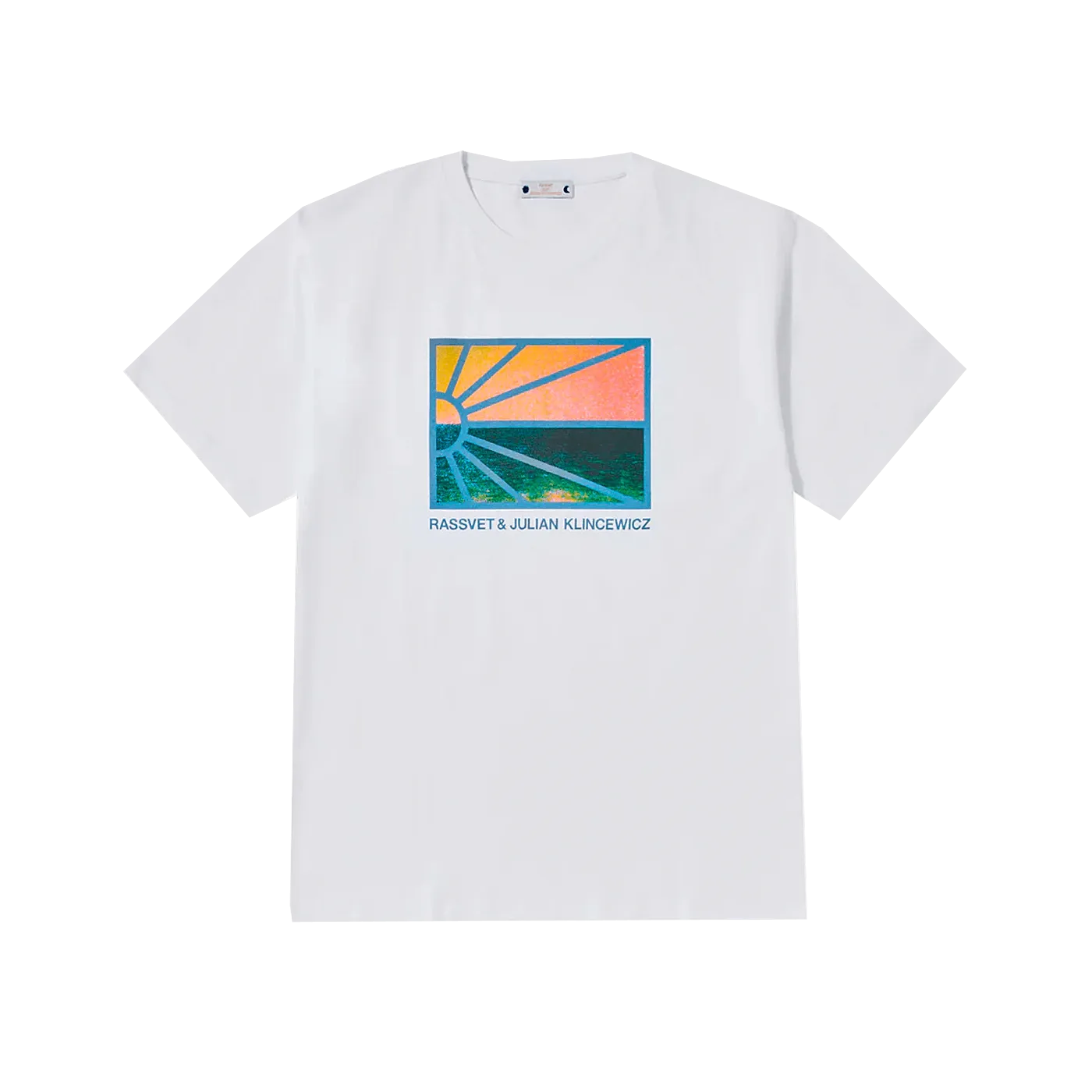 Rassvet #14 Sunset Logo Tee White - ARROW & BEAST
