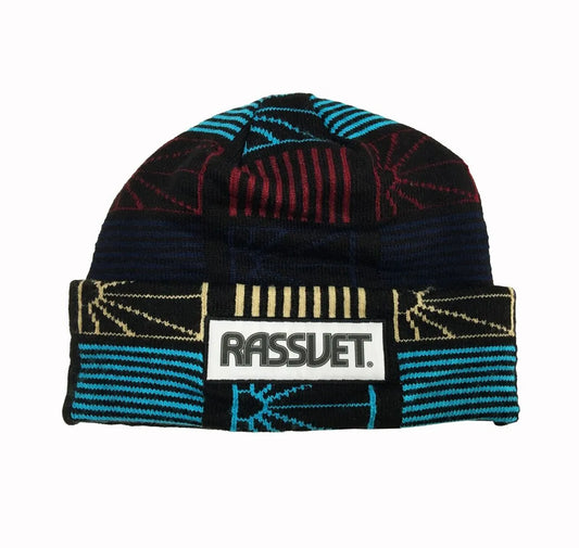 Rassvet Logo Beanie Knit AOP - ARROW & BEAST