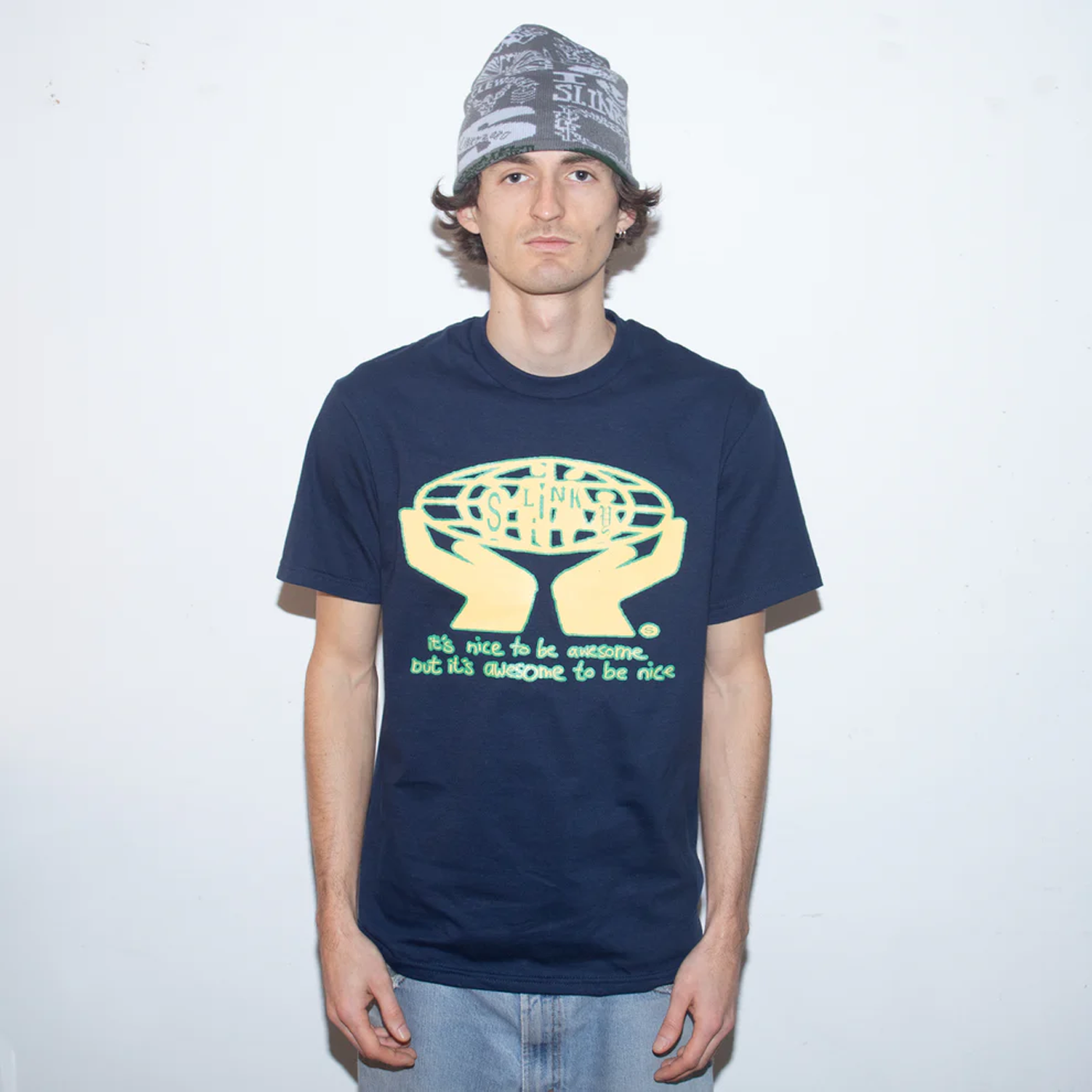 Slinky2020 Awesome T-Shirt Navy