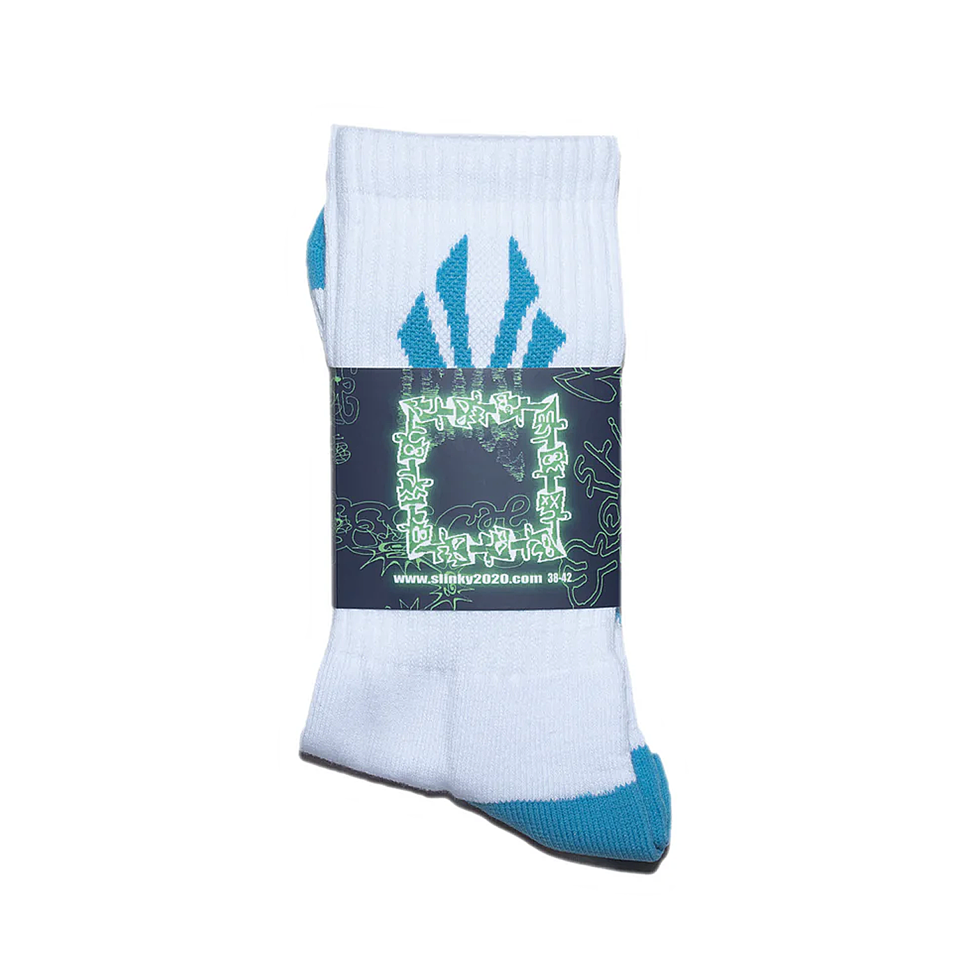 Slinky2020 Eyes Socks White