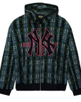 Slinky2020 Yankees Bootleg Zip Hoodie Multicolor