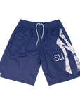 Slinky2020 Yankees Bootleg Mesh Shorts Blue