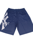 Slinky2020 Yankees Bootleg Mesh Shorts Blue