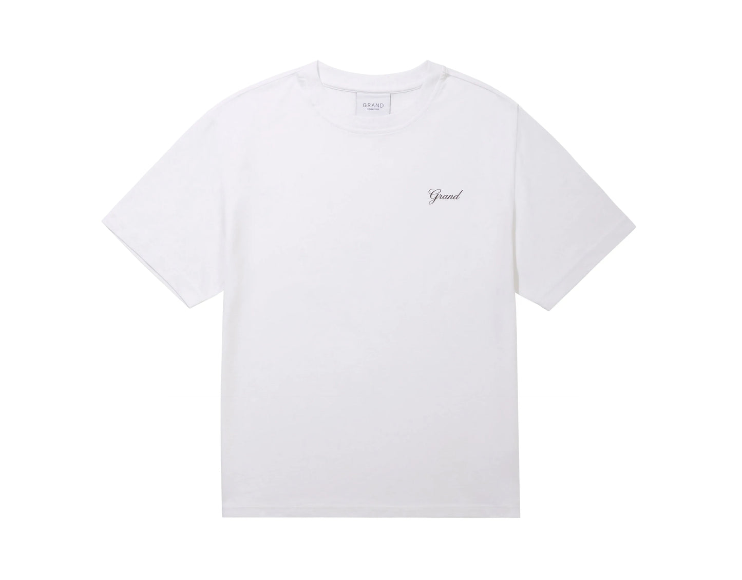 GRAND Collection Grand Script Tee White - ARROW & BEAST