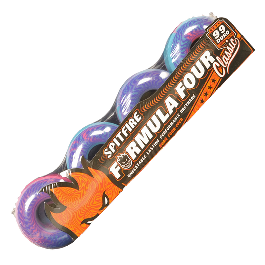 Spitfire Formula Four Swirled Classic 99A Wheels Pink Teal