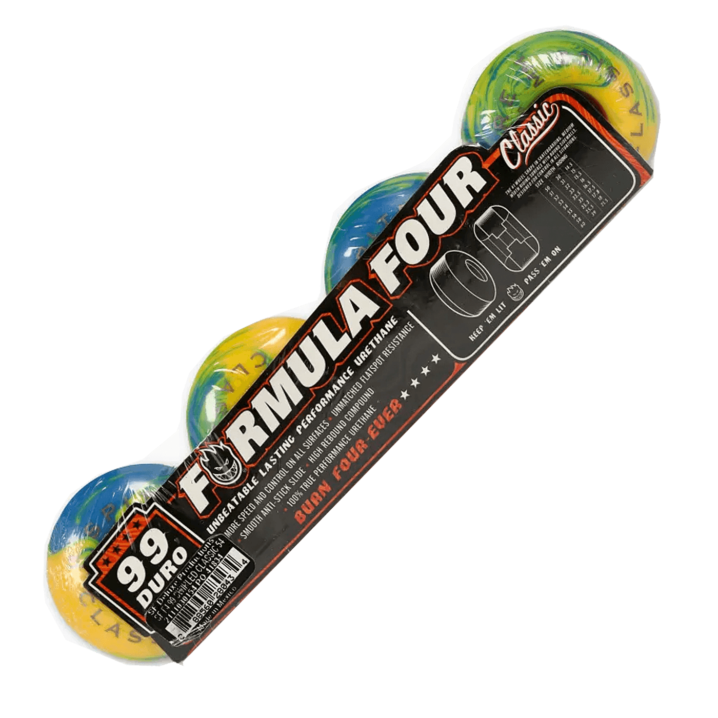 Spitfire Formula Four Multiswirl Classic 99a Wheels Yellow Blue Arrow