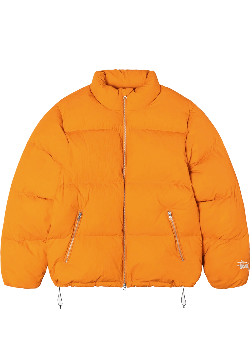 Stüssy Down Nylon Puffer Jacket Orange