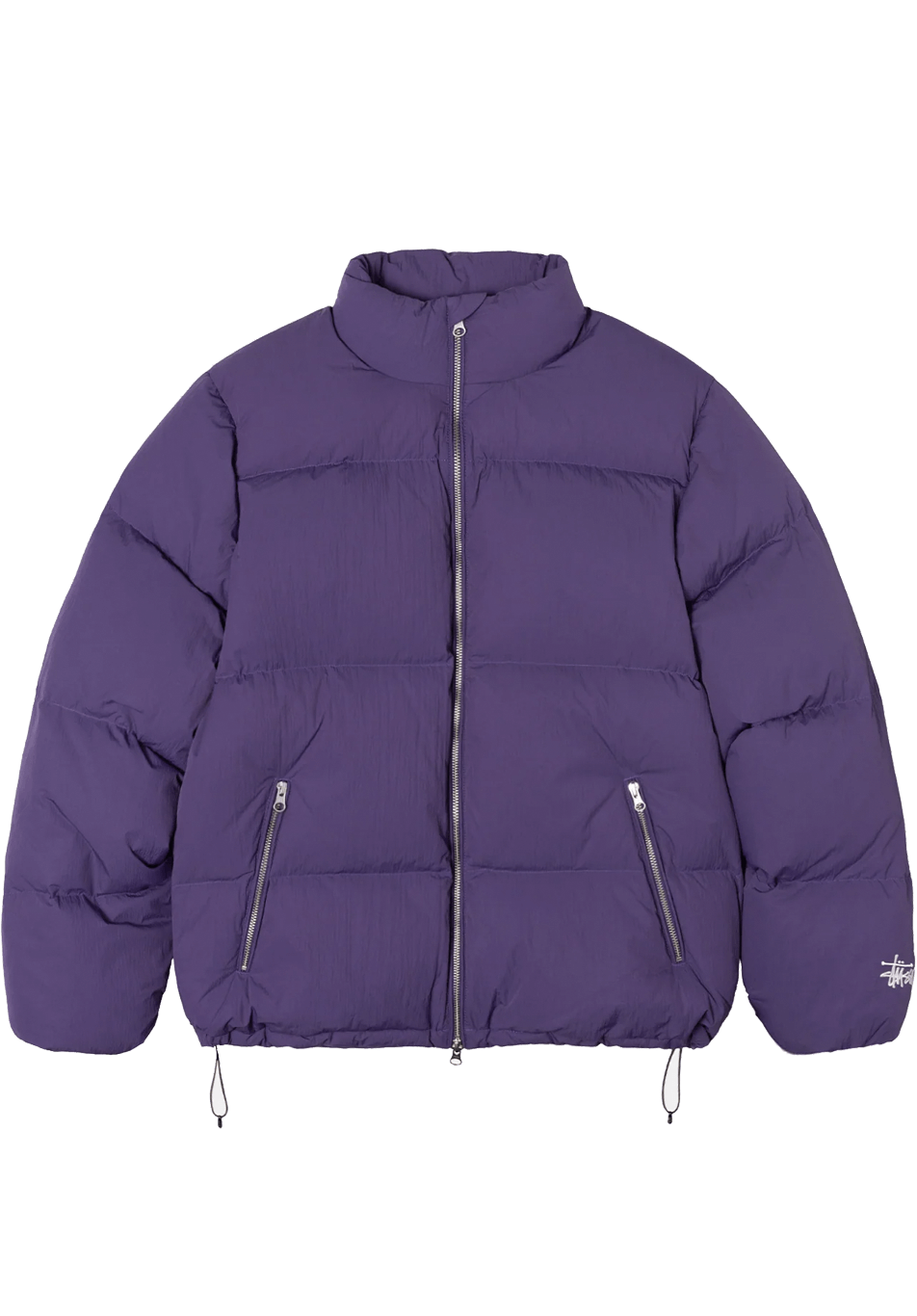 Stüssy Down Nylon Puffer Jacket Purple